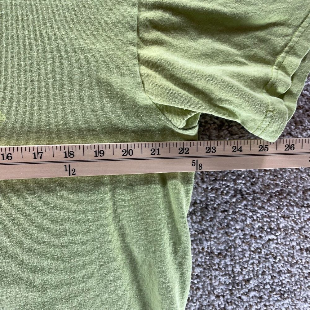 Columbia Shirt Mens Large Green Short Sleeve Outdoors Fishing Goodie Logo Crew - Picture 3 of 7